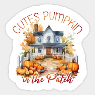 Cutes Pumpkin in the Patch Sticker